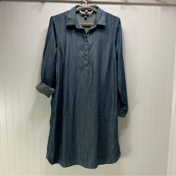 J. JILL Denim 100% Lyocell dress - Picture 1 of 6